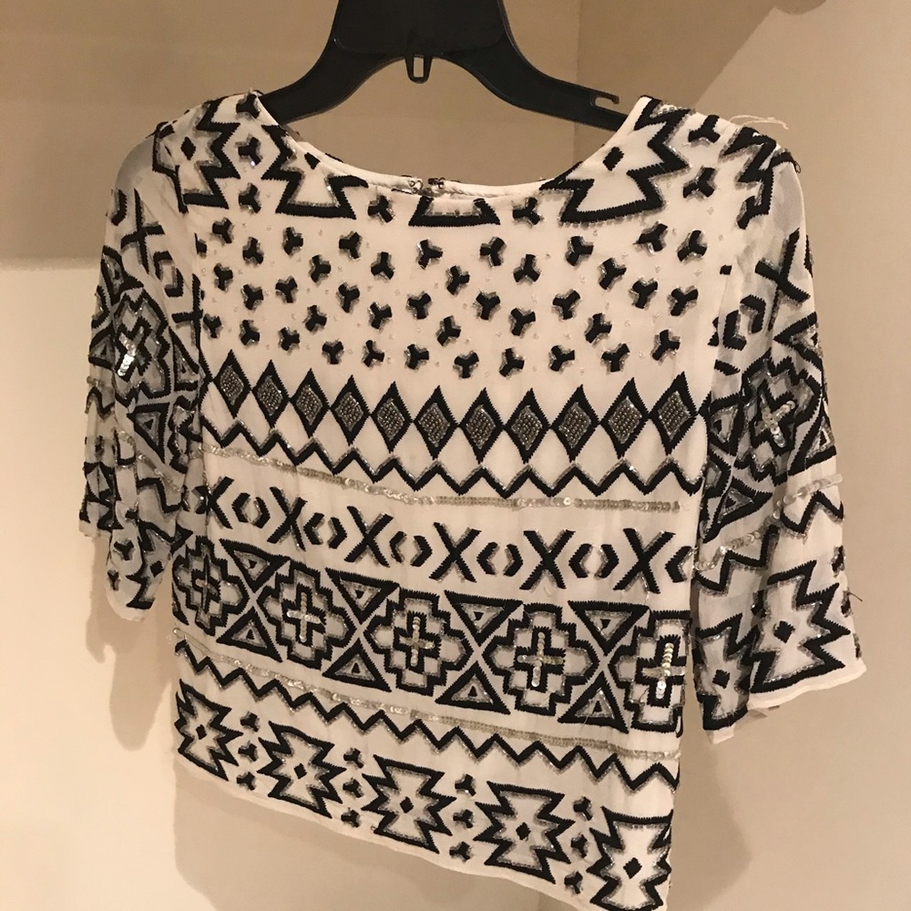 Alice & Olivia NWT Beaded Top